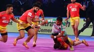 Lalit Chaudhary in action for Gujarat